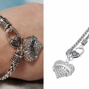 Daddy's Girl Wheat Chain Pendant Bracelet